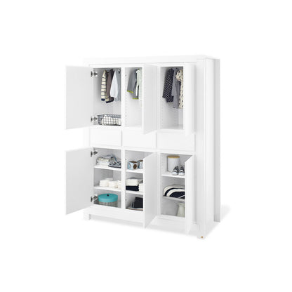Startset 'Milk' extra breed groot3 delen: ledikant, extra brede commode, grote kledingkast