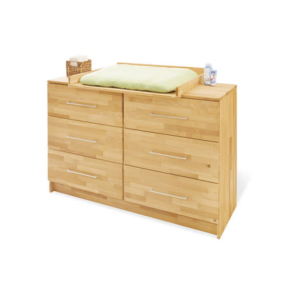 Startset 'Natura' extra breed groot3 delen: ledikant, extra brede commode, grote kledingkast