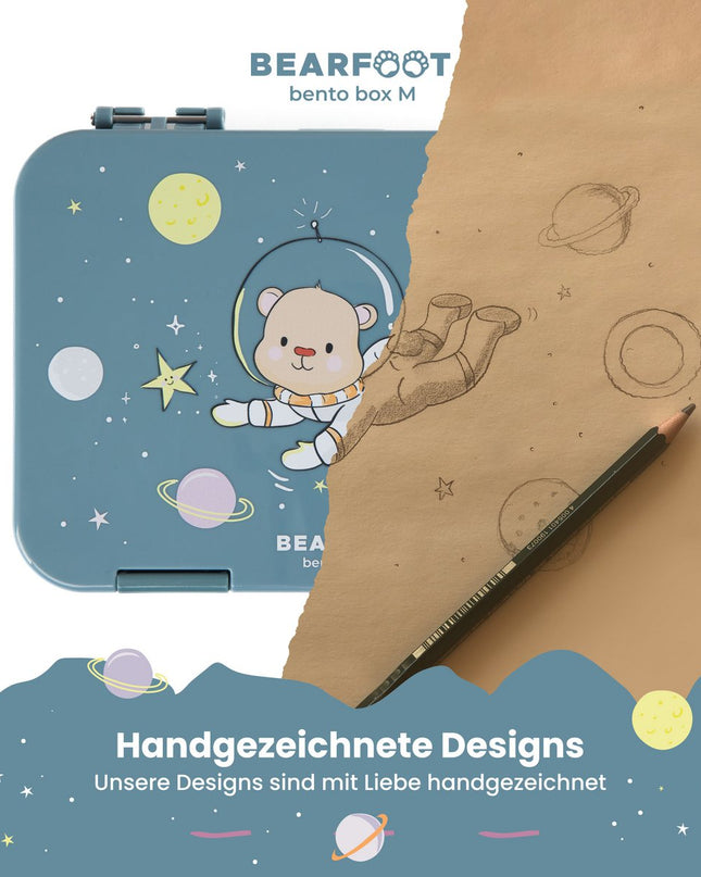 Kinder-Lunchbox mit Fächern, Lunchbox, Bento-Box – Bär