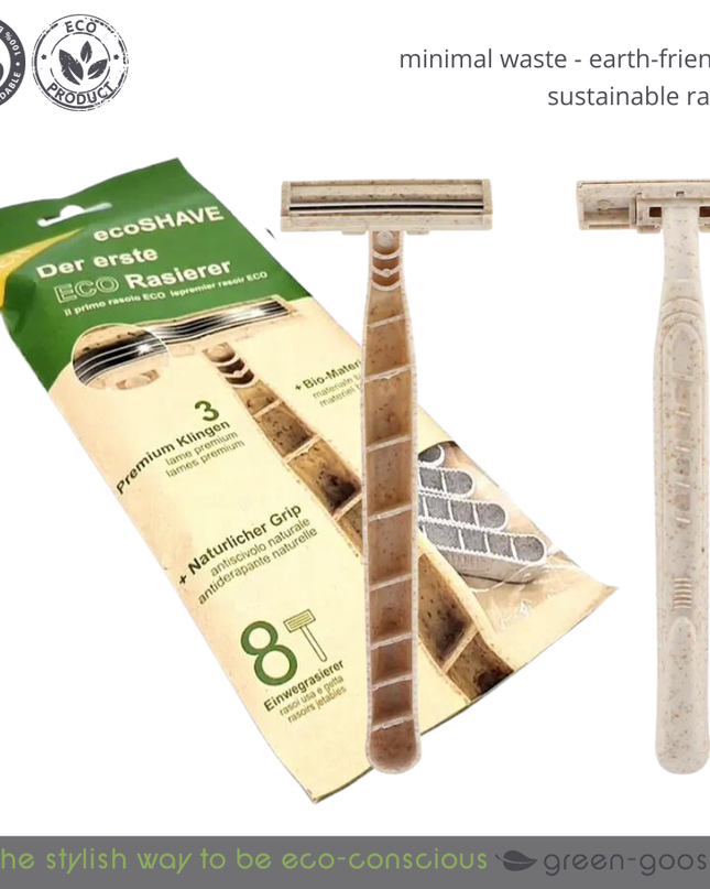 green-goose Bio-based Scheermesjes | 24 Stuks