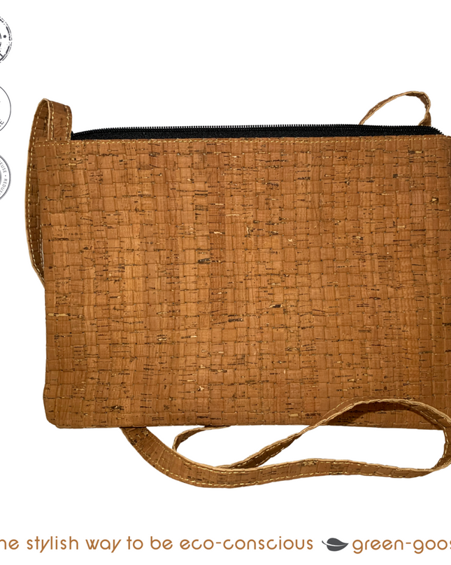 green-goose Kurk Schoudertas - Bruin