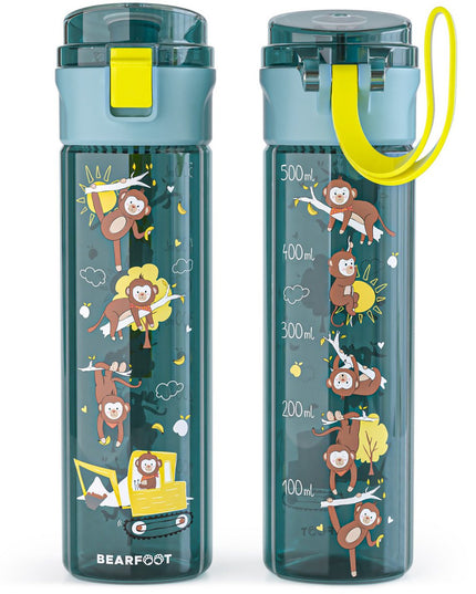Children's drinking bottle, 500ml, light - water bottle - Excavator blue