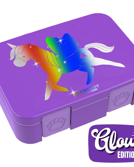 Leichte, auslaufsichere Lunchbox mit Fächern – Unicorn GLOW