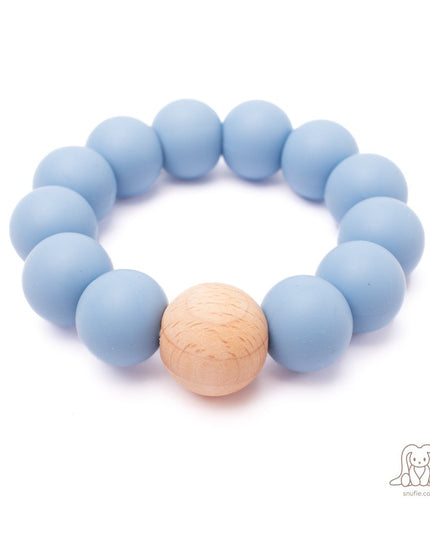 Baby siliconen bijtring | KRALEN Baby Blauw