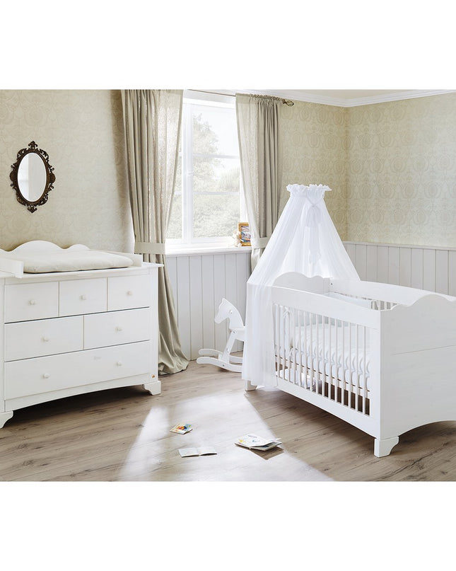 Startset 'Pino' breed
2 delen: ledikant, brede commode
