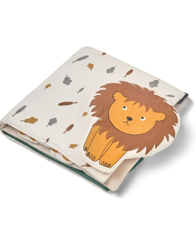 Bora activiteitenspeelgoed Pop-up Stoffen Boek – 100% Biologisch Katoen, Multi, 15×15 cm