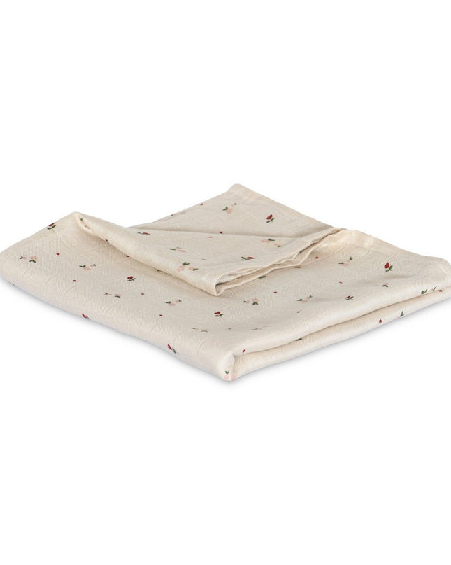 Bamboe mousseline inbakerdoeken 2st. Flower Love