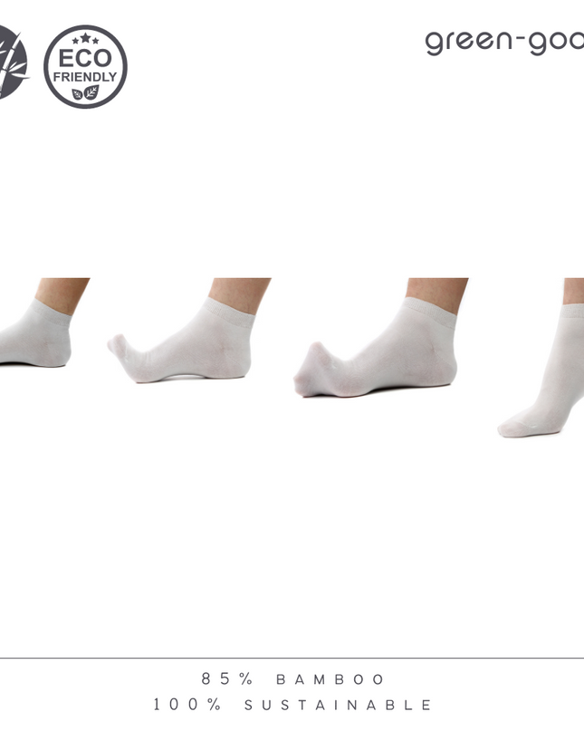 green-goose Bamboe Dames Enkelsokken - 5 Paar - Maat 35-42 - 95% bamboe - dames