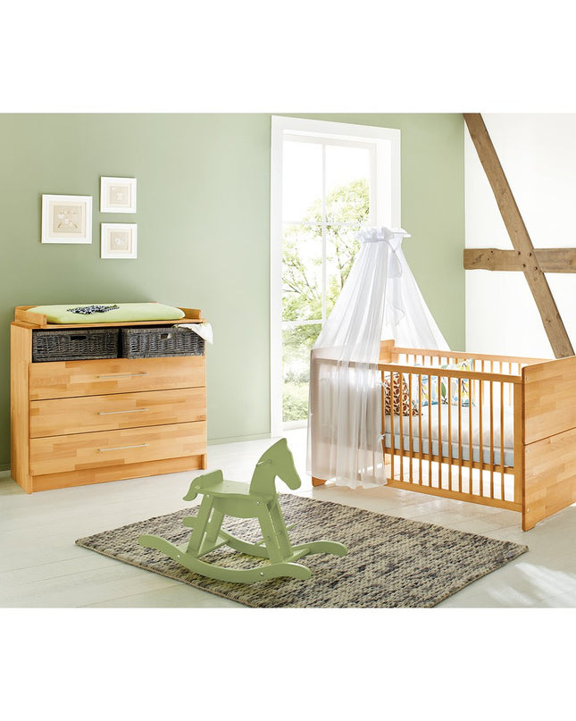 Startset 'Natura' breed
2 delen: ledikant, brede commode