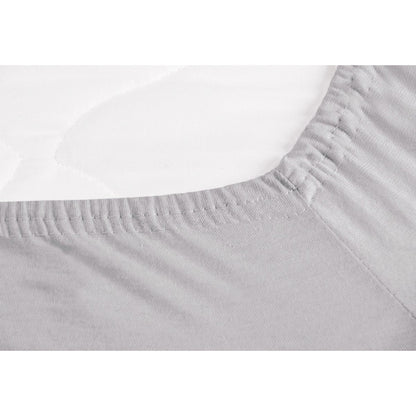 Hoeslaken voor ledikantbed in twinpack, jersey, grijs