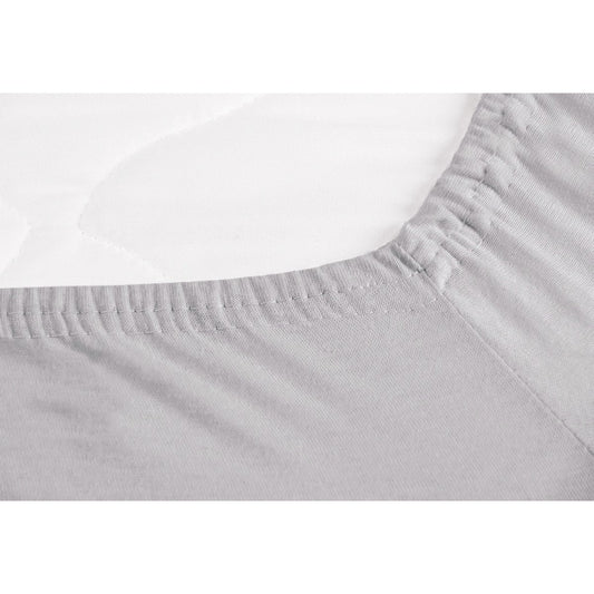Hoeslaken voor ledikantbed in twinpack, jersey, grijs