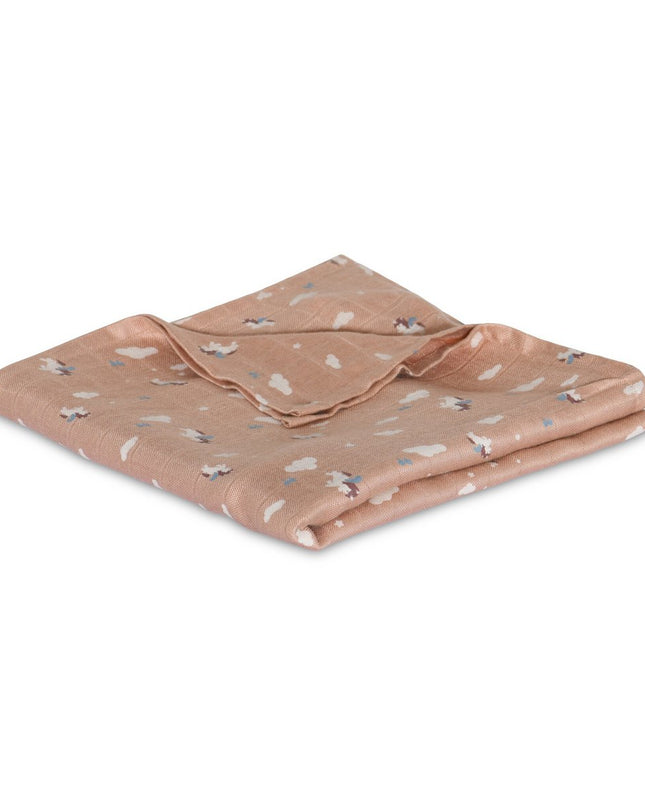 Bamboe mousseline inbakerdoeken 2st. Unicorn Sky