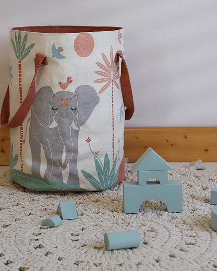 Malena – OEKO-TEX Katoenen Kinderopbergmand (Ø 30 × H 40 cm)