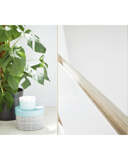 Startset 'Flow' breed groot3 delen: ledikant, brede commode, grote kledingkast