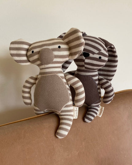 Astrid Konijnteddy – 100% Biologisch Katoen, CE-gecertificeerd, Maansteen, 27×15 cm