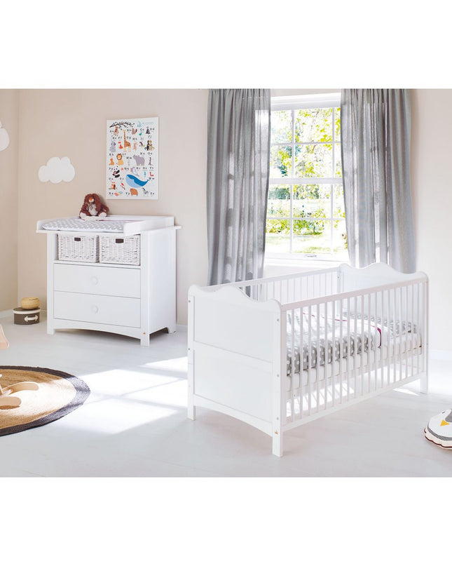 Startset 'Florentina' breed
2 delen: ledikant, brede commode
