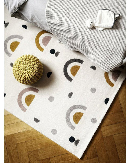 MERY Kinder Vloerkleed – Geometrisch Design, Regenboogkleuren