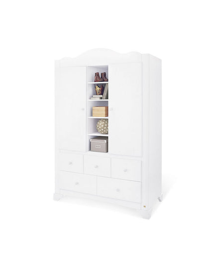 Startset 'Pino' breed groot3 delen: ledikant, brede commode, grote kledingkast
