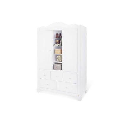 Startset 'Pino' breed groot3 delen: ledikant, brede commode, grote kledingkast