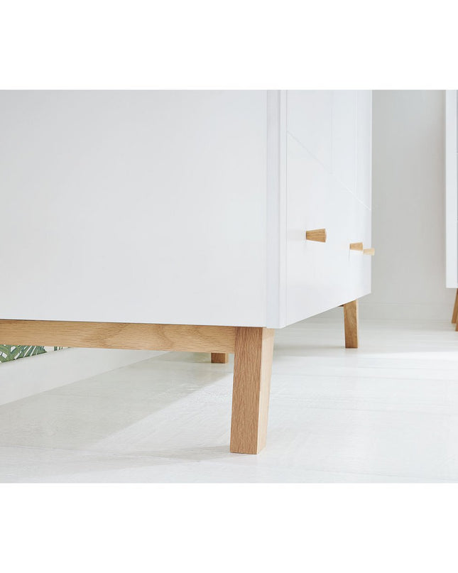 Startset 'Pan' extra breed
2 delen: ledikant, extra brede commode