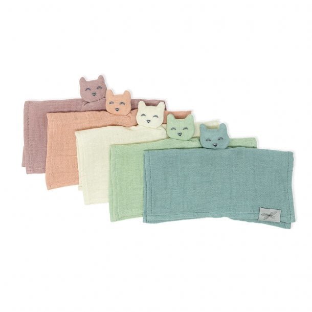 Knuffeldoekje Kat (5 kleuren)