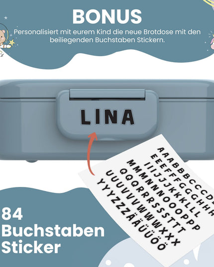 Lunchbox für Kinder mit Fächern, leicht und auslaufsicher - Bier