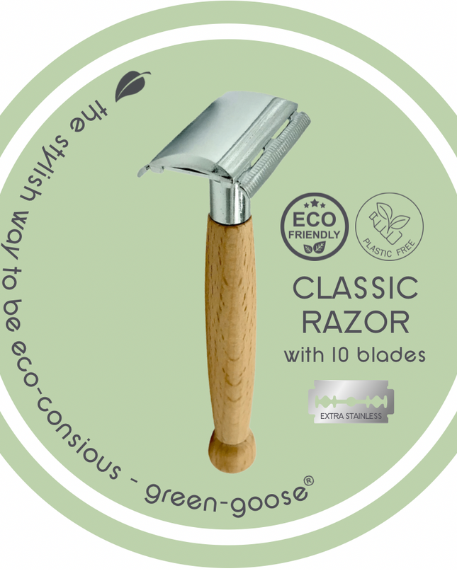 green-goose Klassieke Scheerset - Bamboe