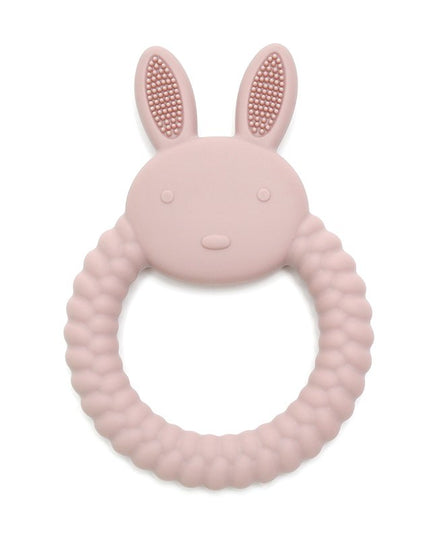 BUNNY | Soft Silicone Teething Toy | Blush | Bijtringen