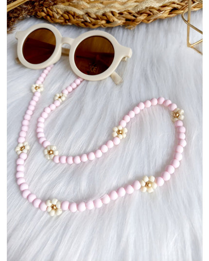 Zonnebrilkoord Daisy kids light pink - zomer26