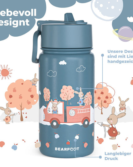 Thermo children's drinking bottle stainless steel - water bottle - thermo - Fire brigade