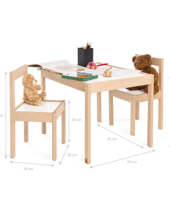 Kindertafel en stoel set 'Olaf', 3 delig