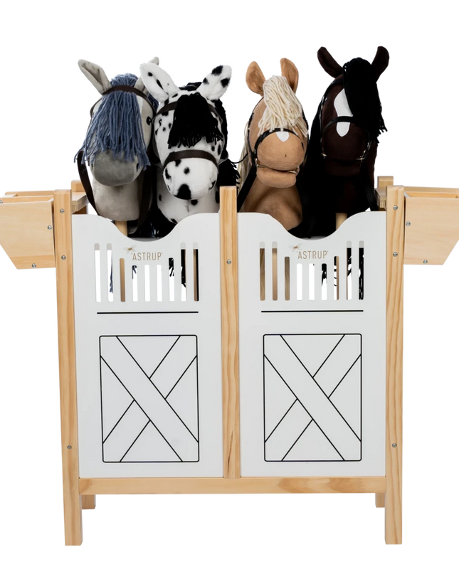 Paardenbox voor 4 stokpaarden - Hobbyhorsing