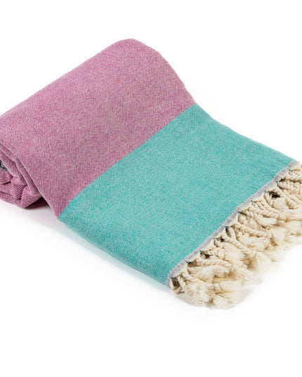 WATERMELON RED - 100% Cotton - Hammam Towel &amp; Beach Towel