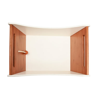 Kinderfeets 2-in-1 houten speelgoedkist wit