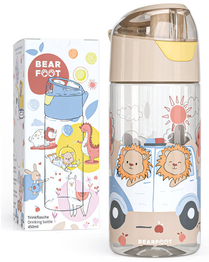 Children's water bottle, lightweight water bottle - police lions