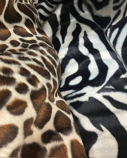 Luna-Leena tas luipaardprint bruin - nepbont - handgemaakt in Nepal