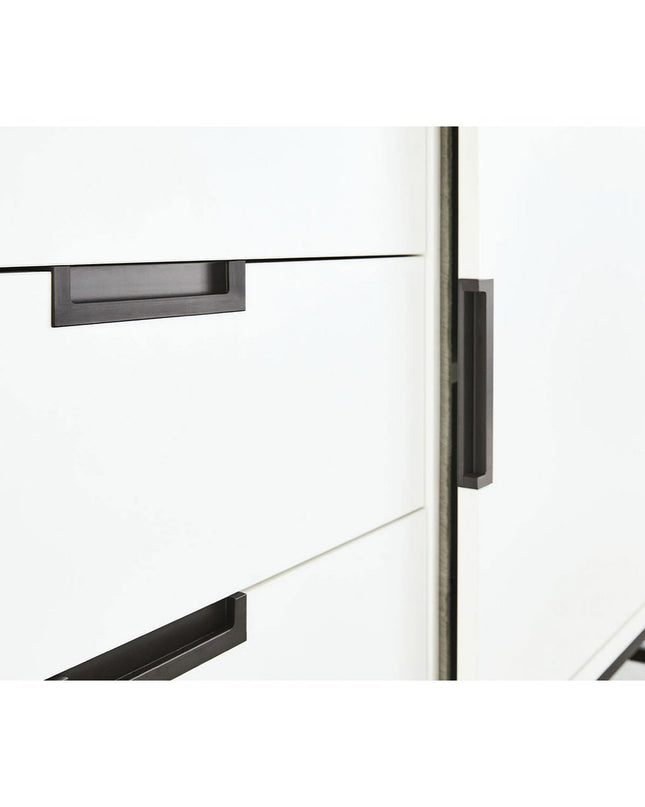 Startset 'Steel' extra breed groot3 delen: ledikant, extra brede commode, grote kledingkast