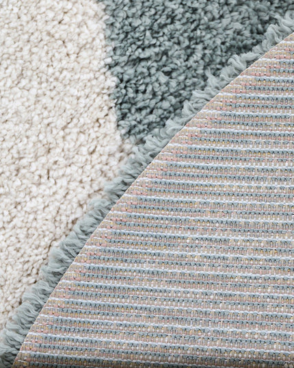 Small Bohemian Bird Aqua – Ronde katoenen kindertapijt vloerkleed
