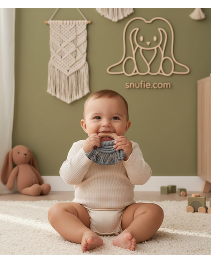 Zacht & Hard | BOHO Hout & Katoen Bijtring | PEBBLE