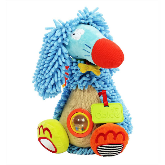 Dolce Toys speelgoed Classic activiteitenknuffel Afghaanse windhond Alfonso - 32 cm