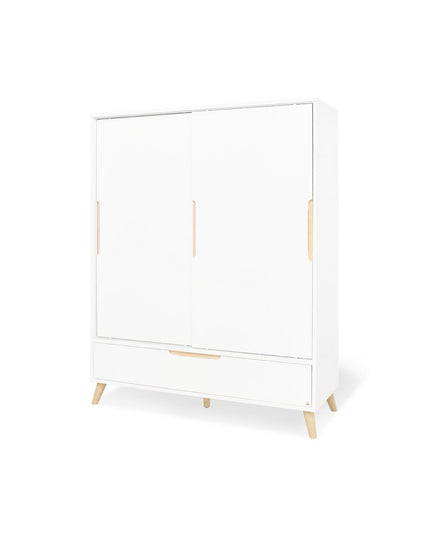 Startset 'Move' breed groot, incl. wandplank4 delen: ledikant, brede commode, grote kledingkast, wandplank