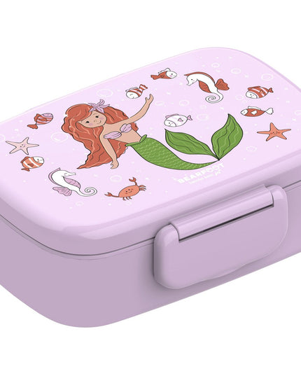 Lunchbox für Kinder mit Fächern, leicht und auslaufsicher – Meerjungfrau