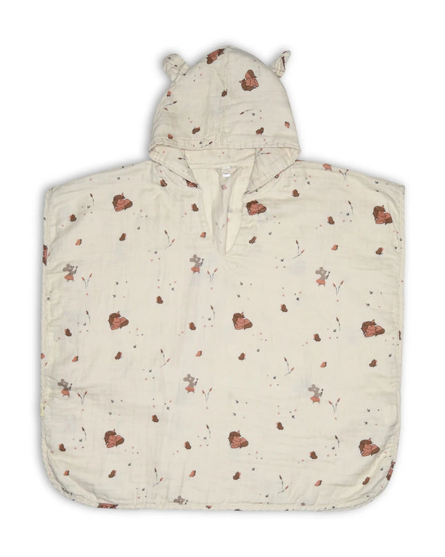 Flor poncho-creme eenhoorn