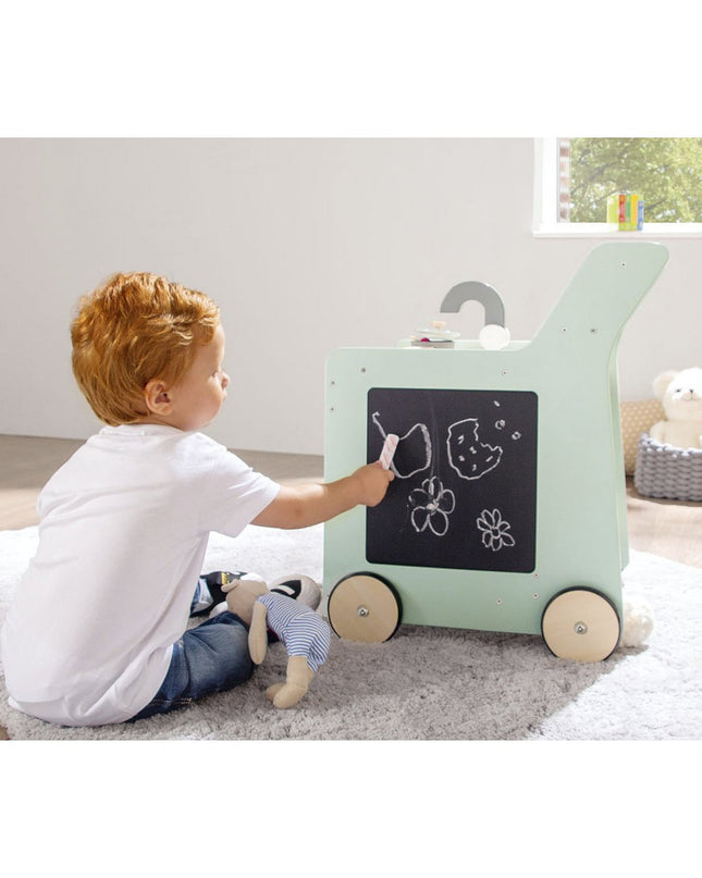 Kinderkeuken 'Kalle', pastelgroen hout keukenspeelgoed