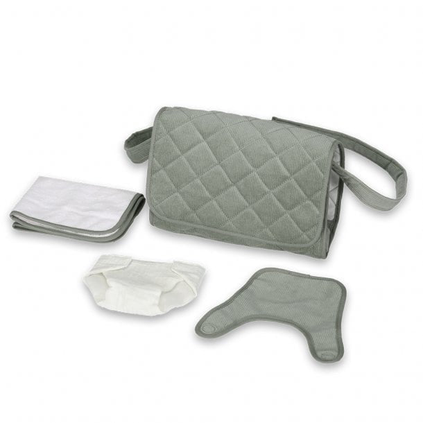 Poppen Verzorgingstas corduroy mint