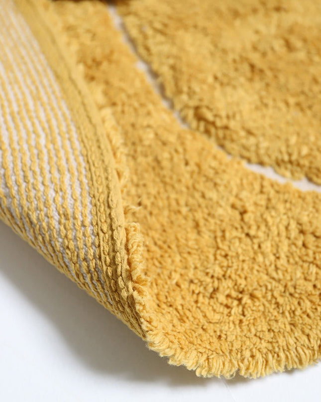YVA Mangue – Ronde Boheemse Kinderkleed met Pompons vloerkleed