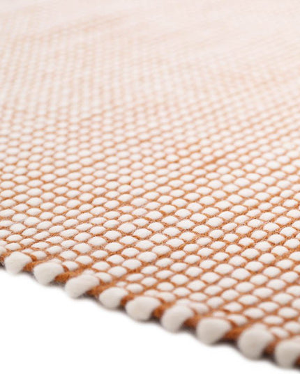 BERGEN CARAMEL XS eigentijds wollen vloerkleed - Bergen Caramel XS Vloerkleed – Eigentijds Wollen Tapijt, 70x130 cm
