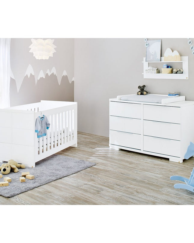 Startset 'Polar' extra breed
2 delen: ledikant, extra brede commode