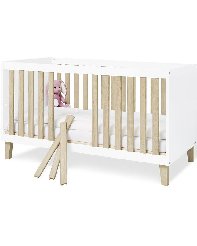 Startset 'Lumi' breed
2 delen: ledikant, brede commode