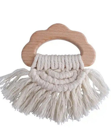 Zacht & Hard | BOHO Hout & Katoen Bijtring | ECRU